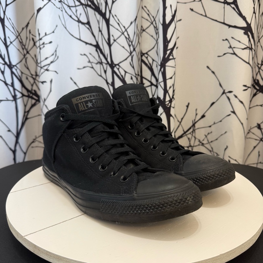 Converse Chuck Taylor All Star High Street Triple Black Mid Top 149432F Mens 10